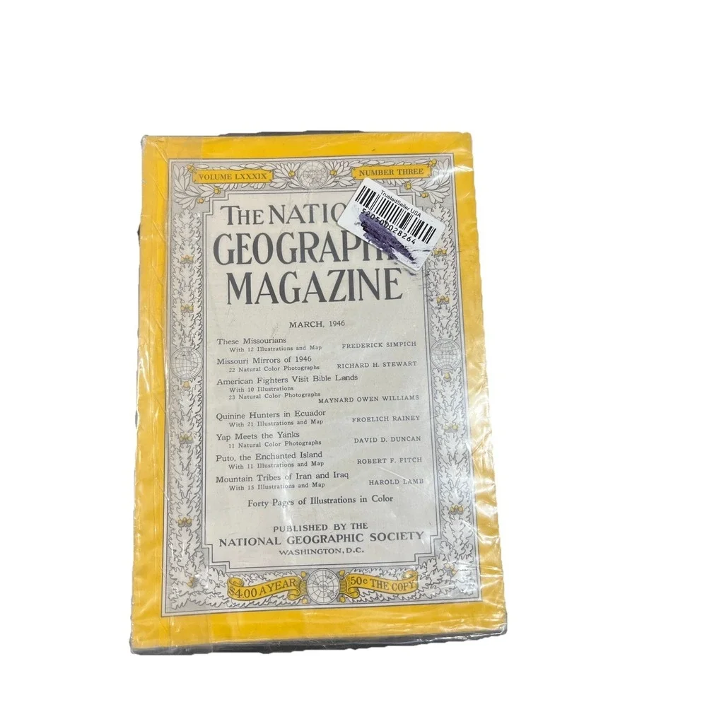 (..5) 8 National Geographic  Magazines From 1990's